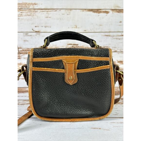 Vintage Dooney & Bourke AWL Rare Surrey Carrier Satchel Crossbody 90’s Handle - Picture 3 of 9